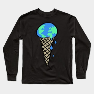 Melting Earth | Global Warming & Climate Change Long Sleeve T-Shirt